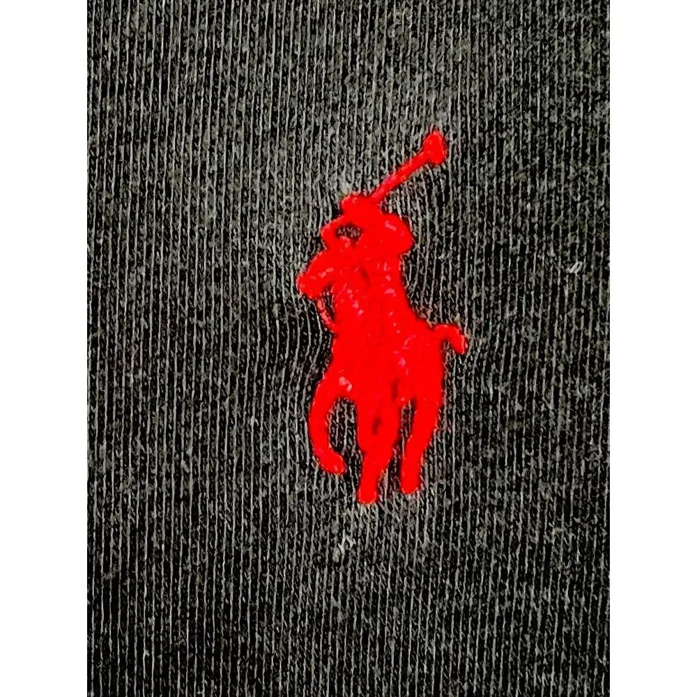 Polo Ralph Lauren Polo Shirt Mens XXL Black Red Pony Logo Short Sleeve Cotton